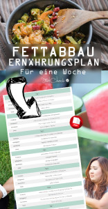 Fettabbau Ernährungsplan Pin